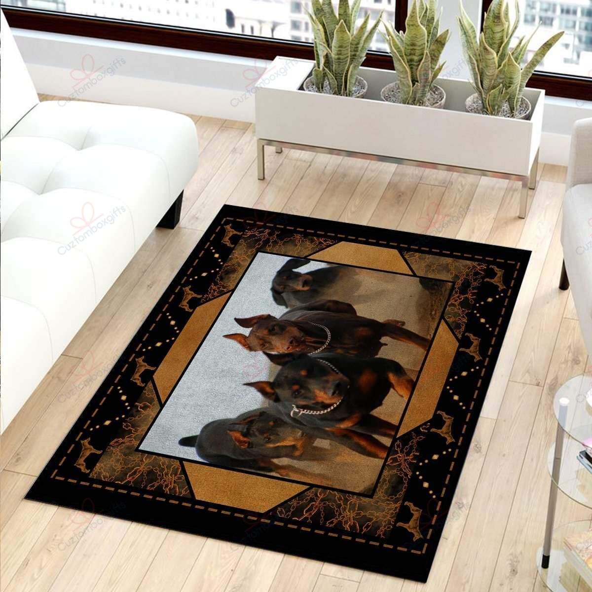 Doberman Running Rug Sport Decor Gift Floor Decor Living Room Carpet Rug Area Rug - 695c6a1e6253 Doberman Running Rug Sport Decor Gift Floor Decor Living Room Carpet Rug Area Rug - 695c6a1e6253 Doberman Rectangle Area Rug