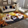 Dog Autumn Rug Sport Decor Gift Floor Decor Living Room Carpet Rug Area Rug - 261a00b094a8 Dog Rectangle Area Rug