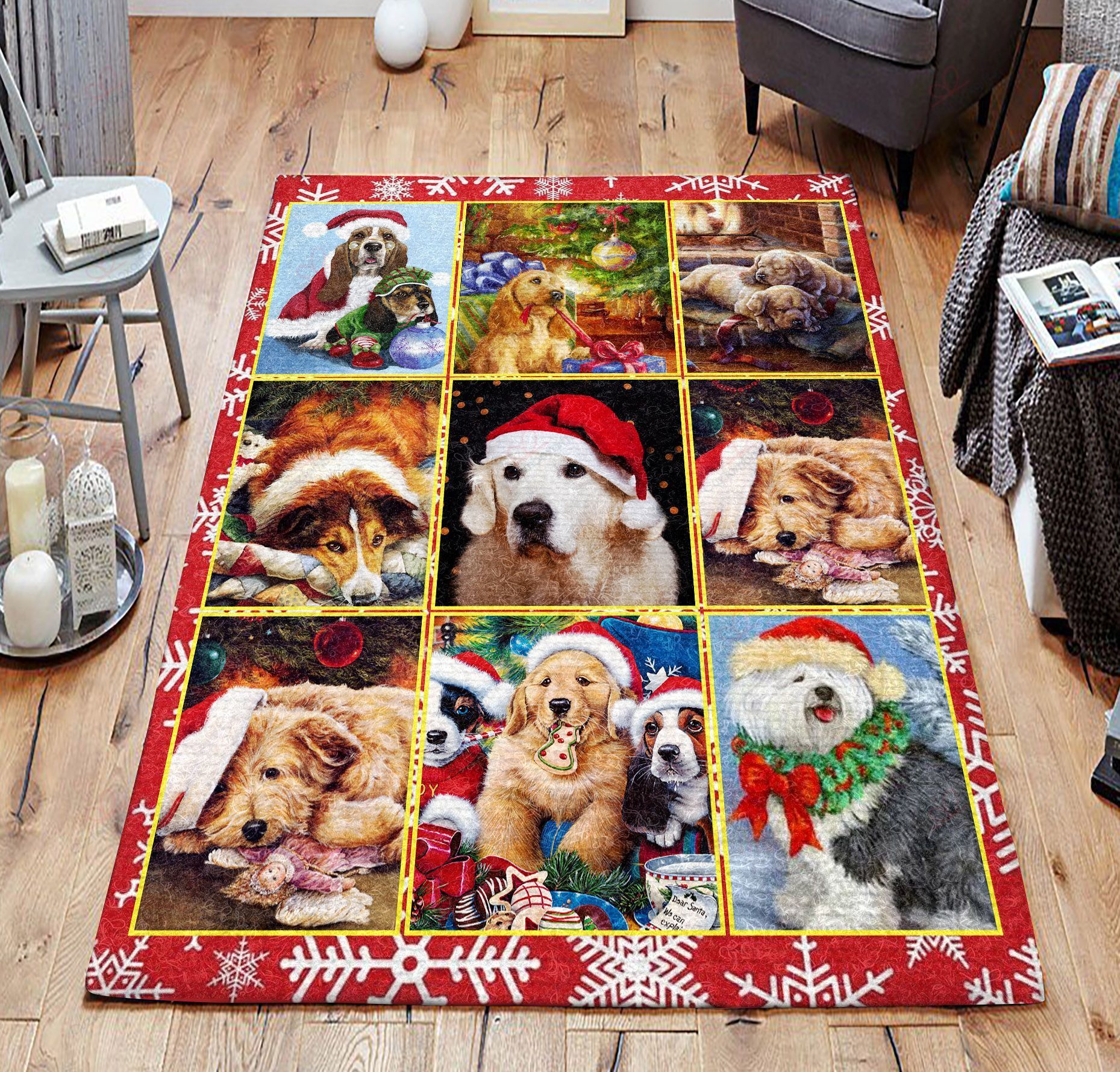 Dog In Christmas 1 Rug Sport Decor Gift Floor Decor Living Room Carpet Rug Area Rug - 92707481da06 Dog In Christmas 1 Rug Sport Decor Gift Floor Decor Living Room Carpet Rug Area Rug - 92707481da06 Dog Rectangle Area Rug