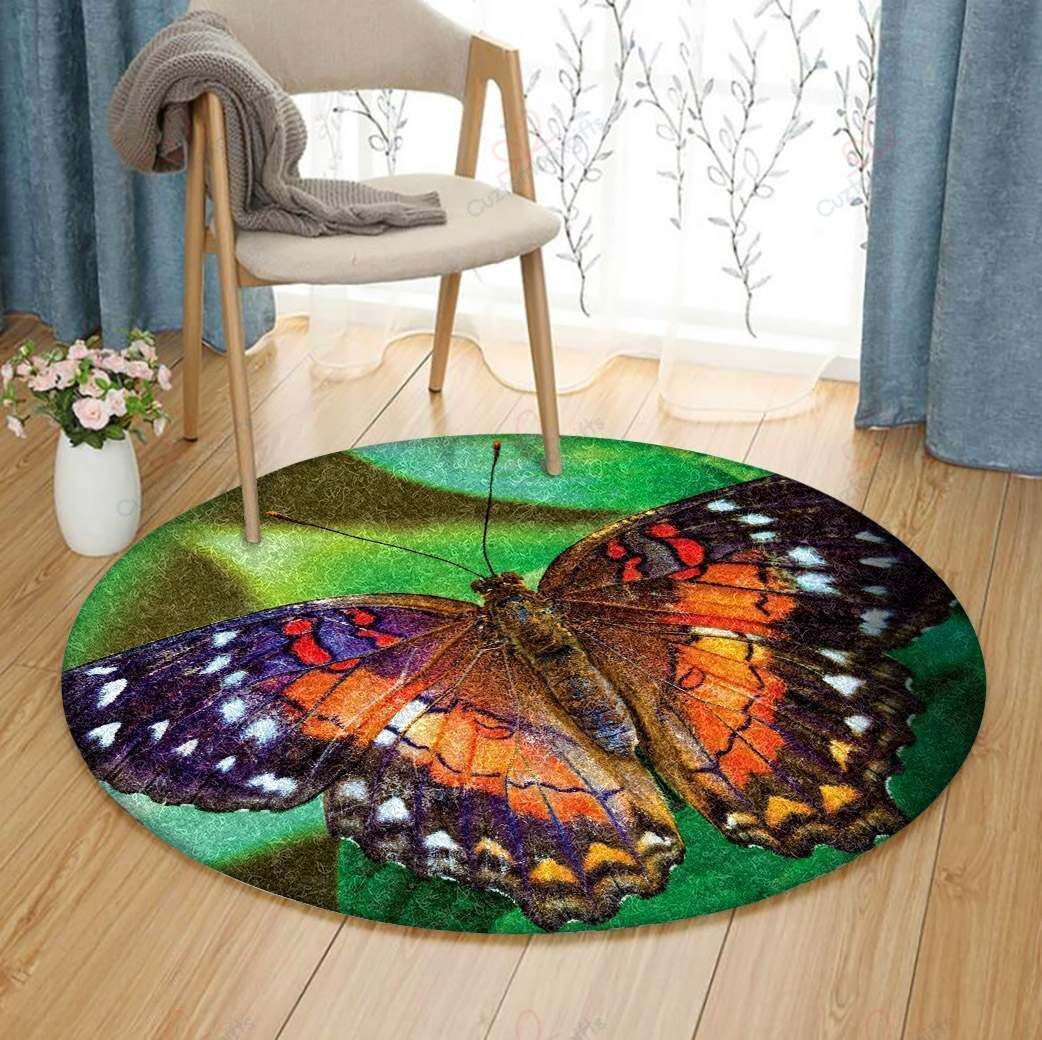 A Big Butterfly 1 Round Carpet Floor Rug Living Room Bedroom Decor Round Area Rug Carpet A Big Butterfly 1 Round Carpet Floor Rug Living Room Bedroom Decor Round Area Rug Carpet