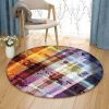 Abstract Colorful Round Carpet Floor Rug Living Room Bedroom Decor Round Area Rug Carpet