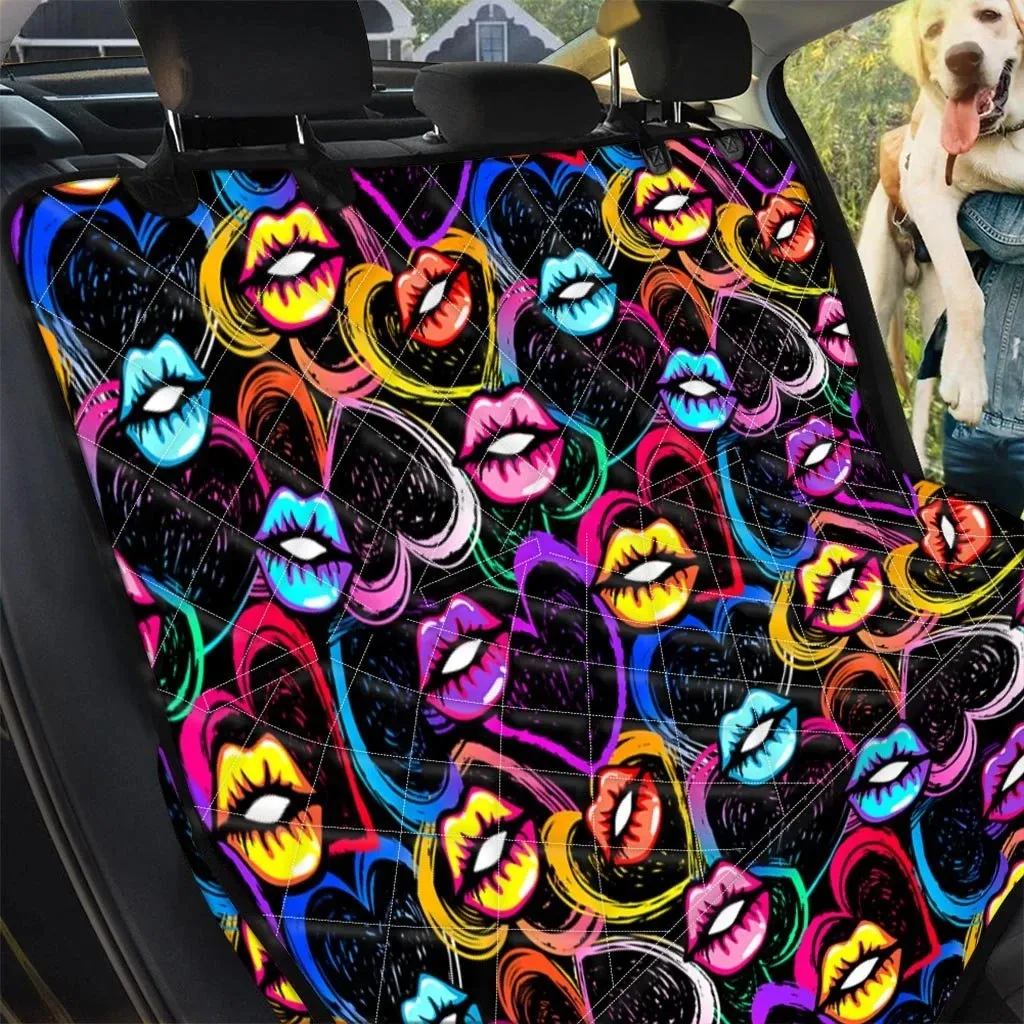 Abstract Lip Graffiti Print Car Back Seat Cover Dog Car Seat Covers - eca073890800 Abstract Lip Graffiti Print Car Back Seat Cover Dog Car Seat Covers - eca073890800