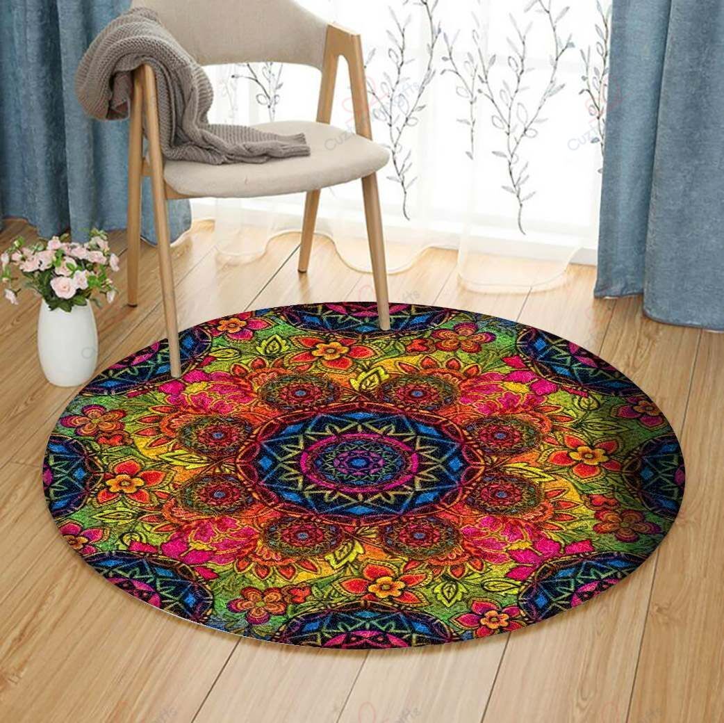 Abstract Needlepoint Round Carpet Floor Rug Living Room Bedroom Decor Round Area Rug Carpet Abstract Needlepoint Round Carpet Floor Rug Living Room Bedroom Decor Round Area Rug Carpet