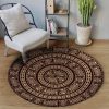Ancient Greek Round Carpet Floor Rug Living Room Bedroom Decor Round Area Rug Carpet