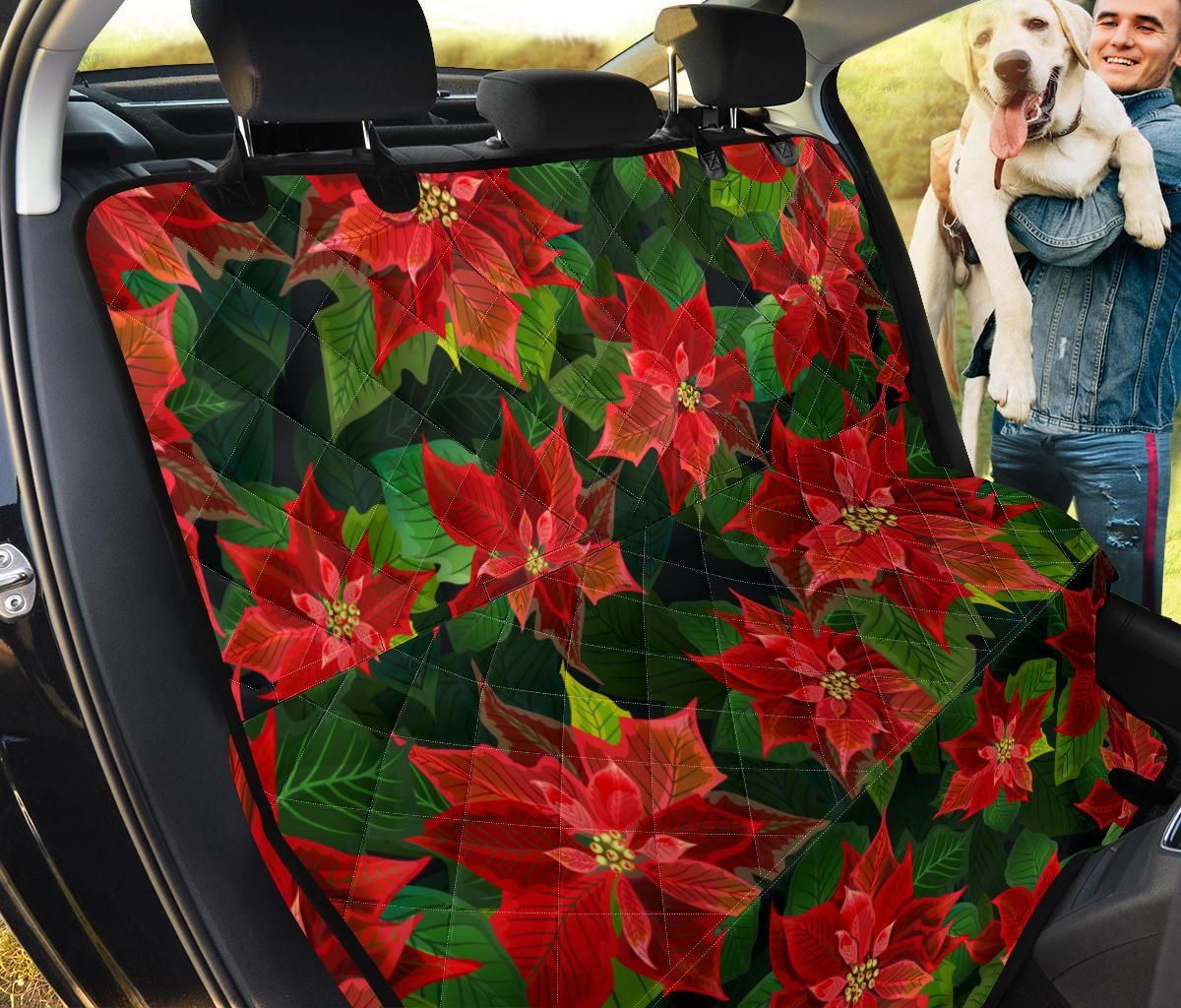 Appealing Beauty Of Poinsettia Car Back Seat Cover Dog Car Seat Covers - d1024d5c75fd Appealing Beauty Of Poinsettia Car Back Seat Cover Dog Car Seat Covers - d1024d5c75fd