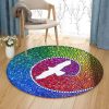 Bird Colorful Dot Round Carpet Floor Rug Living Room Bedroom Decor Round Area Rug Carpet