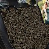 Black And Gold Lotus Artwork Design Car Back Seat Cover Dog Car Seat Covers - c8413f48ea40