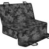 Black And Grey Camouflage Print Pet Car Back Seat Cover - 852ace8d01e9