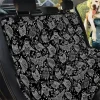 Black And White Owl Drawing Design Car Back Seat Cover Dog Car Seat Covers - e46a0aab4731