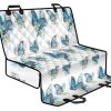 Blossom Blue Butterfly Pattern Print Pet Car Back Seat Cover - 689c4060c83f