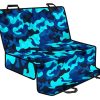 Blue And Black Camouflage Print Pet Car Back Seat Cover - 8a414a7fb975