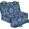 Blue And White Bohemian Mandala Print Pet Car Back Seat Cover - 2d1ba97ab5b5