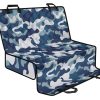 Blue And White Camouflage Print Pet Car Back Seat Cover - 19f23319824d