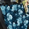 Blue Rose Floral Pattern Car Back Seat Cover Dog Car Seat Covers - 4f6bc5ddf897