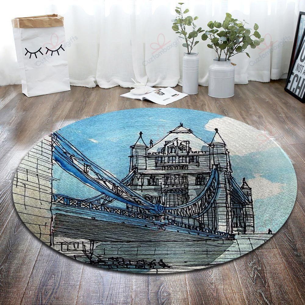 Bridge Round Carpet Floor Rug Living Room Bedroom Decor Round Area Rug Carpet Bridge Round Carpet Floor Rug Living Room Bedroom Decor Round Area Rug Carpet
