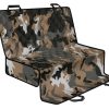 Brown And Black Camouflage Print Pet Car Back Seat Cover - 6a17dfd91db7