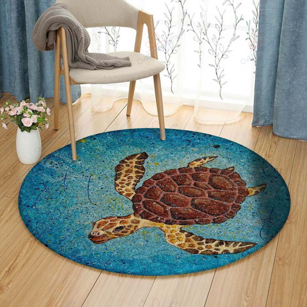 Brown Turtle Round Carpet Floor Rug Living Room Bedroom Decor Round Area Rug Carpet Brown Turtle Round Carpet Floor Rug Living Room Bedroom Decor Round Area Rug Carpet