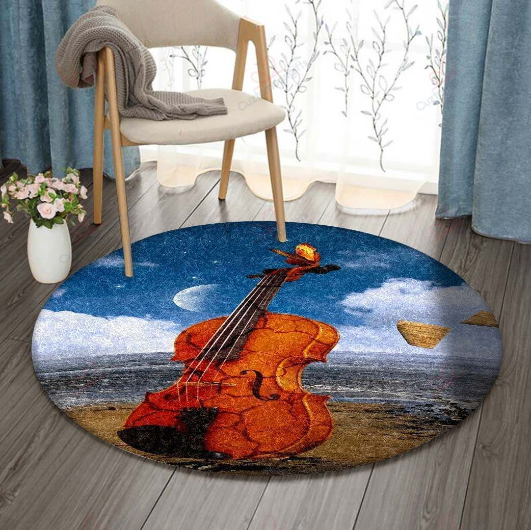 Butterfly Guitar Color Round Carpet Floor Rug Living Room Bedroom Decor Round Area Rug Carpet Butterfly Guitar Color Round Carpet Floor Rug Living Room Bedroom Decor Round Area Rug Carpet