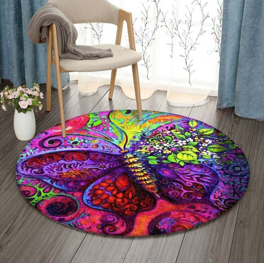 Butterflytopia Round Carpet Floor Rug Living Room Bedroom Decor Round Area Rug Carpet Butterflytopia Round Carpet Floor Rug Living Room Bedroom Decor Round Area Rug Carpet