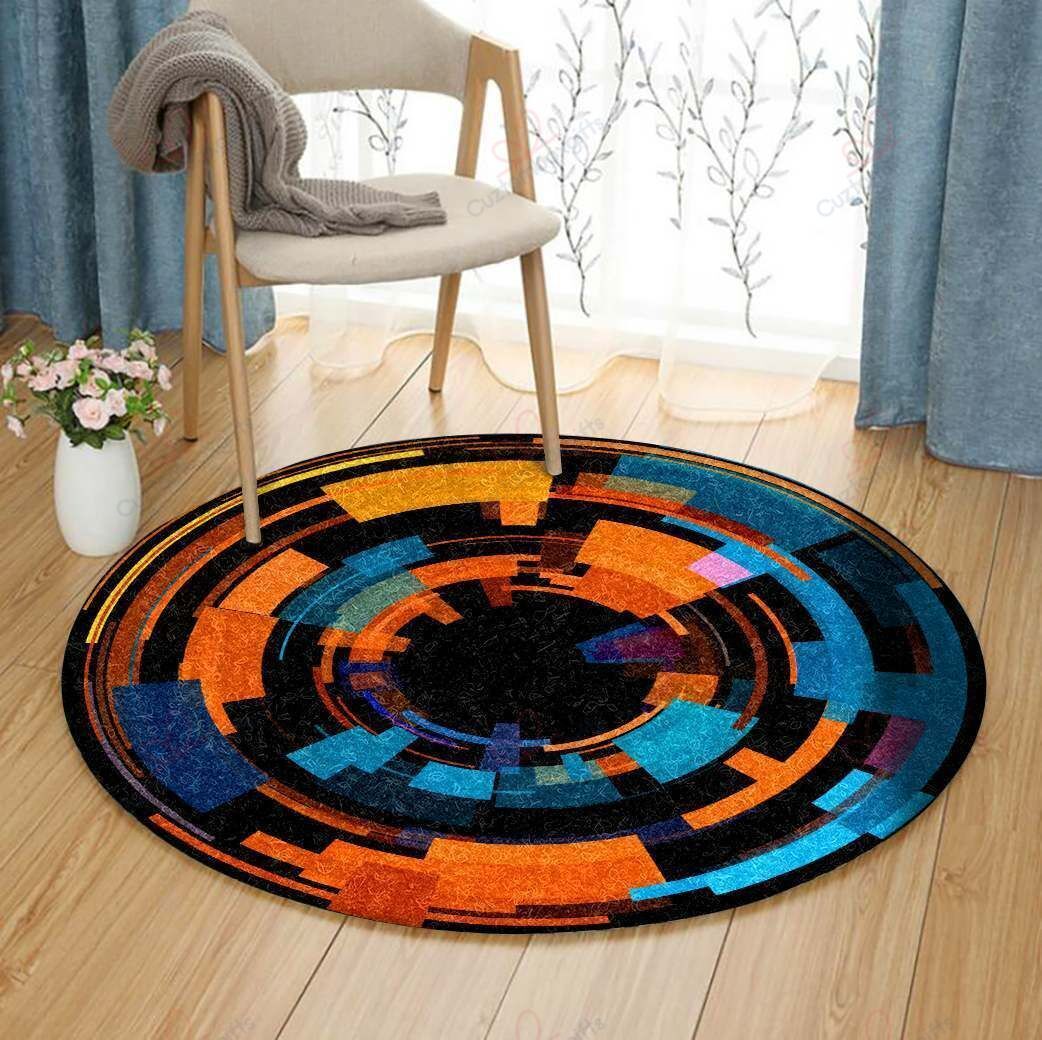 Camera Technology Round Carpet Floor Rug Living Room Bedroom Decor Round Area Rug Carpet Camera Technology Round Carpet Floor Rug Living Room Bedroom Decor Round Area Rug Carpet