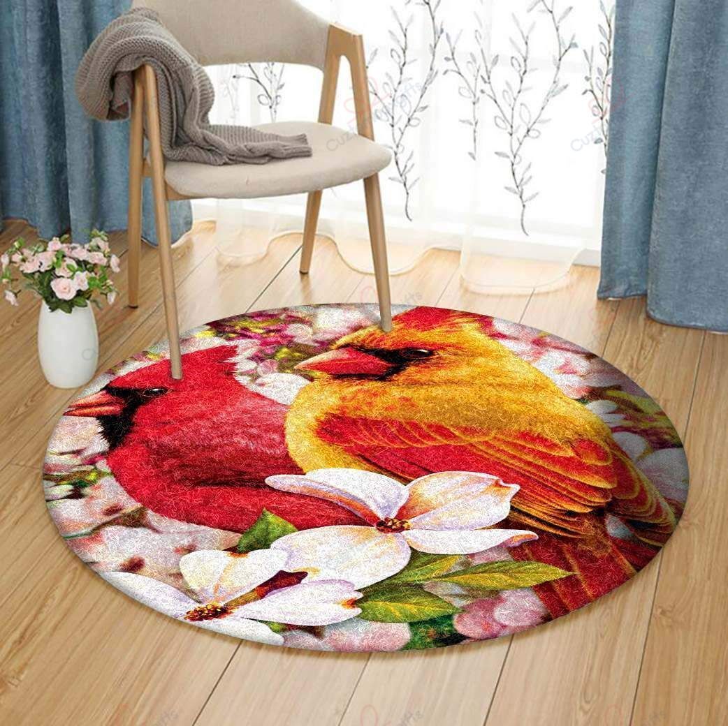 Cardinal Bird 4 Round Carpet Floor Rug Living Room Bedroom Decor Round Area Rug Carpet Cardinal Bird 4 Round Carpet Floor Rug Living Room Bedroom Decor Round Area Rug Carpet