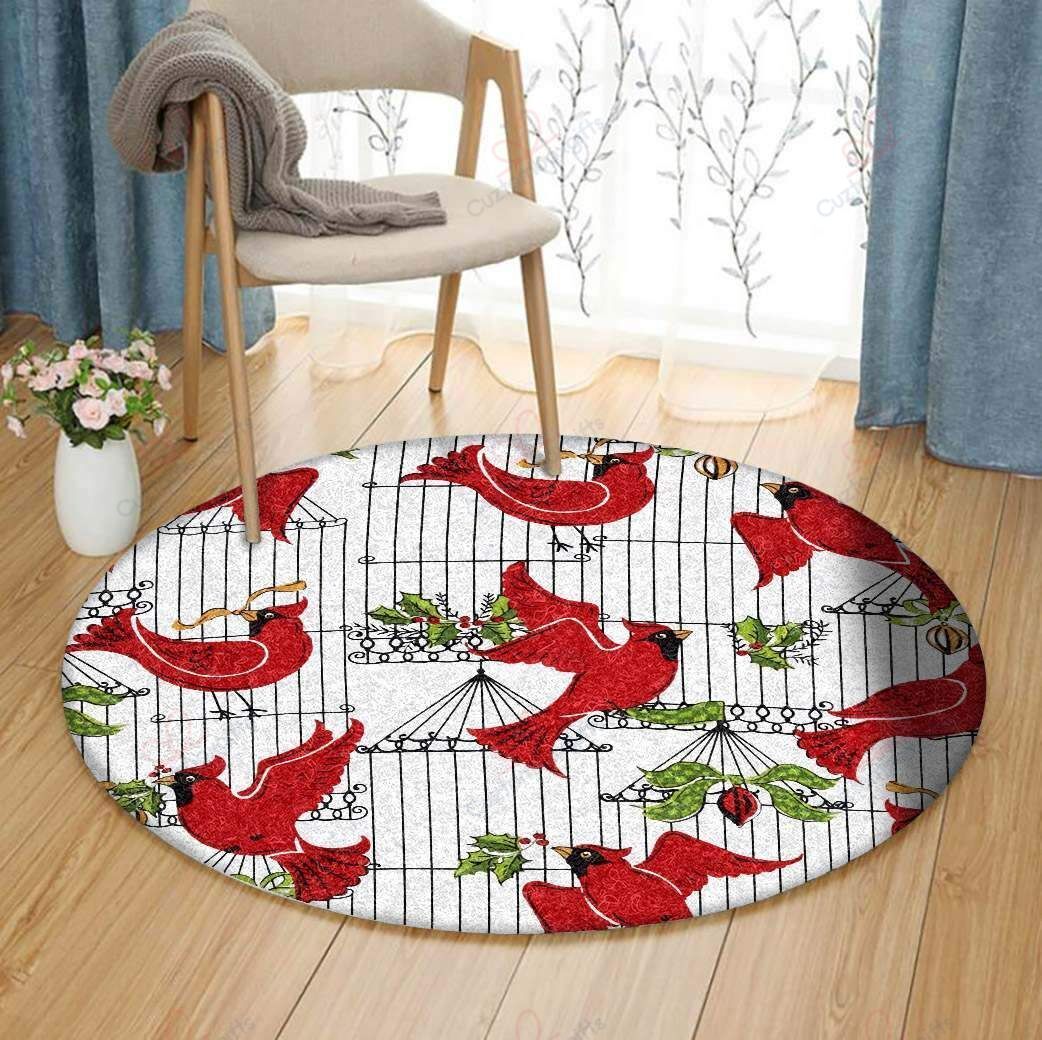 Cardinal Bird 6 Round Carpet Floor Rug Living Room Bedroom Decor Round Area Rug Carpet Cardinal Bird 6 Round Carpet Floor Rug Living Room Bedroom Decor Round Area Rug Carpet