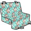 Cartoon Cow And Daisy Flower Print Pet Car Back Seat Cover - dc57c392429f