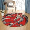 Cat Egypt Round Carpet Floor Rug Living Room Bedroom Decor Round Area Rug Carpet