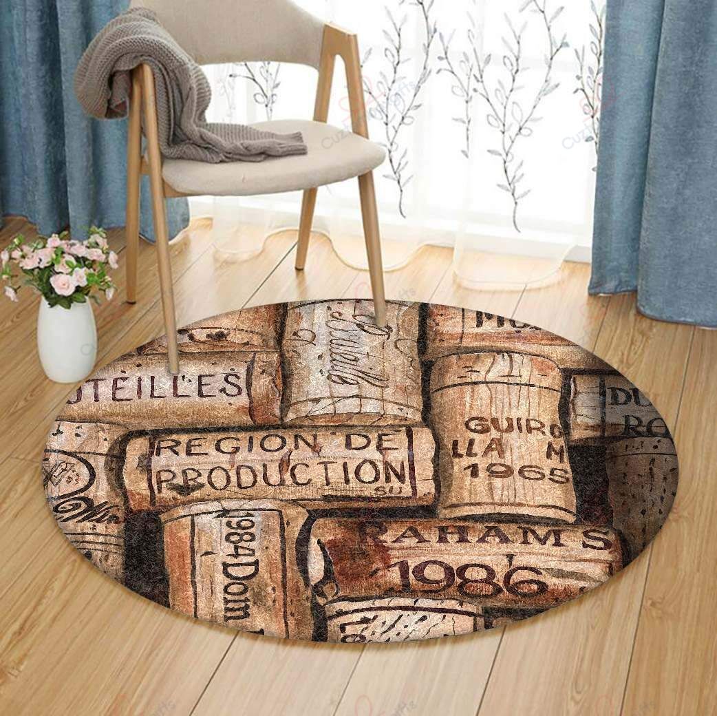 Champagne Cork Round Carpet Floor Rug Living Room Bedroom Decor Round Area Rug Carpet Champagne Cork Round Carpet Floor Rug Living Room Bedroom Decor Round Area Rug Carpet