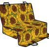 Classic Vintage Sunflower Pattern Print Pet Car Back Seat Cover - 231ede47503d