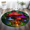 Color Mushroom Round Carpet Floor Rug Living Room Bedroom Decor Round Area Rug Carpet