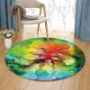 Color Painting Round Carpet Floor Rug Living Room Bedroom Decor Round Area Rug Carpet