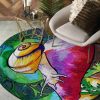Color Snail Round Carpet Floor Rug Living Room Bedroom Decor Round Area Rug Carpet
