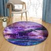 Colorful Dragonfly 1 Round Carpet Floor Rug Living Room Bedroom Decor Round Area Rug Carpet