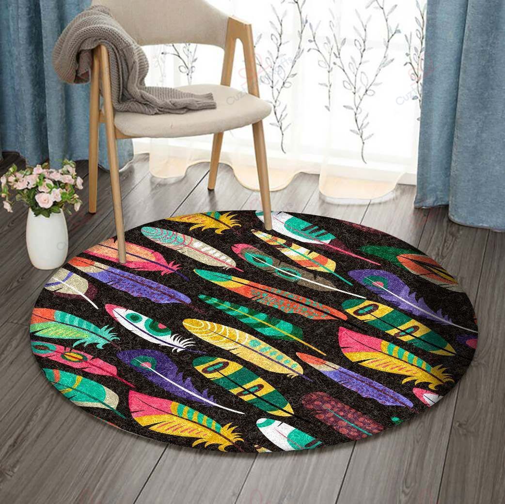 Colorful Oblique Round Carpet Floor Rug Living Room Bedroom Decor Round Area Rug Carpet Colorful Oblique Round Carpet Floor Rug Living Room Bedroom Decor Round Area Rug Carpet