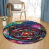 Colorful The Eye Round Carpet Floor Rug Living Room Bedroom Decor Round Area Rug Carpet