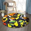 Colorful Toucan Round Carpet Floor Rug Living Room Bedroom Decor Round Area Rug Carpet