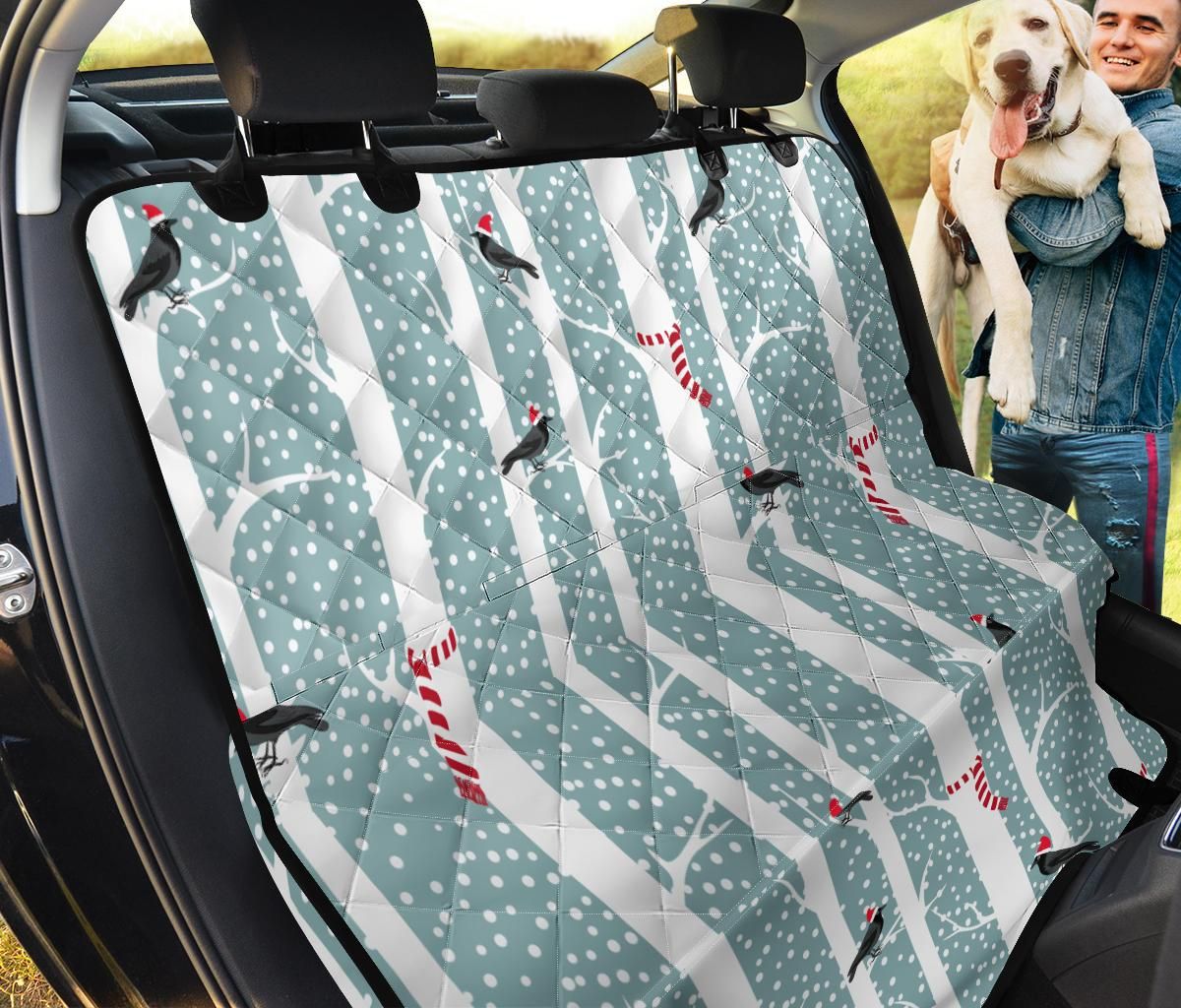 Crows Christmas Pattern Car Back Seat Cover Dog Car Seat Covers - 30f4b1c99702 Crows Christmas Pattern Car Back Seat Cover Dog Car Seat Covers - 30f4b1c99702