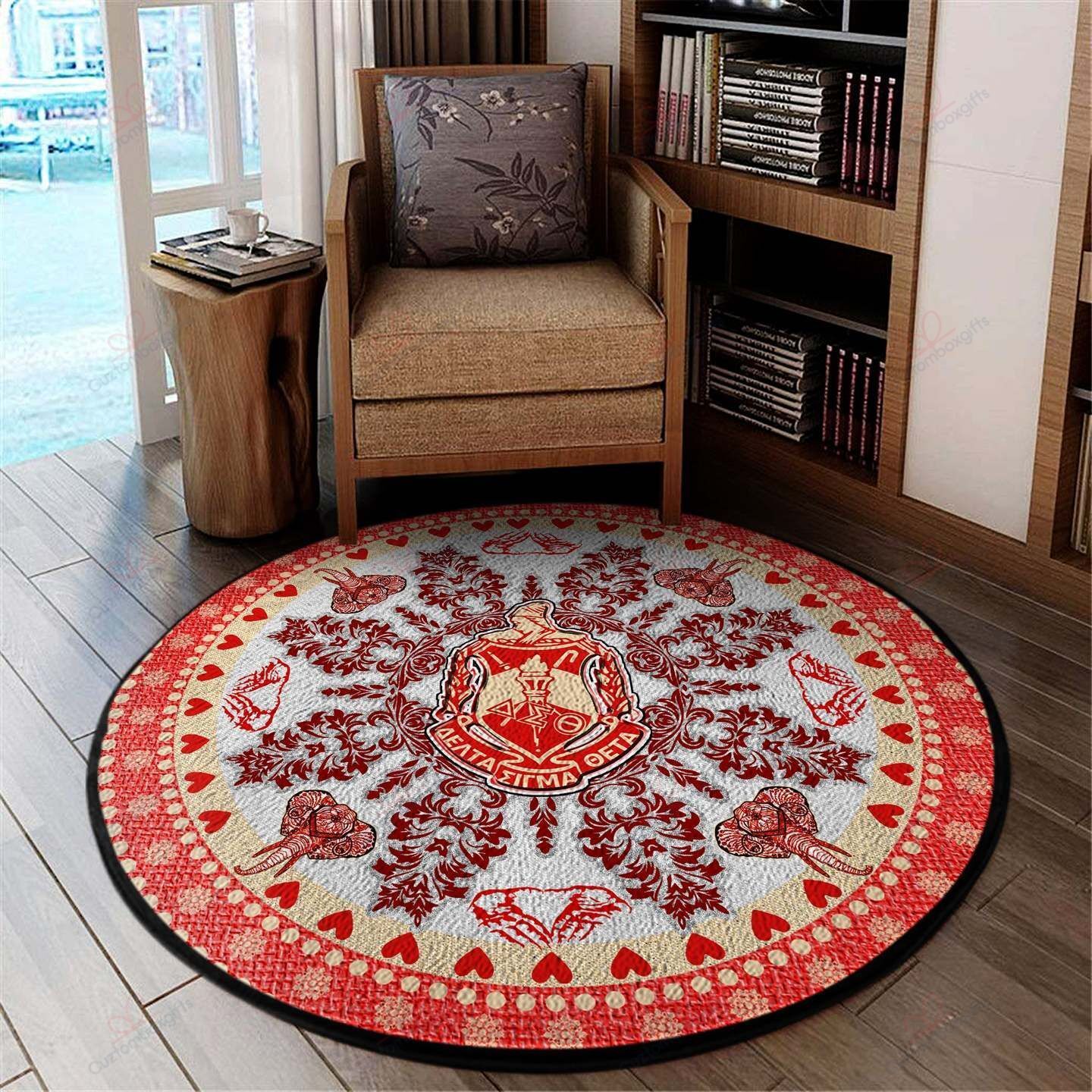 Delta Sigma Theta Round Carpet Floor Rug Living Room Bedroom Decor Round Area Rug Carpet Delta Sigma Theta Round Carpet Floor Rug Living Room Bedroom Decor Round Area Rug Carpet