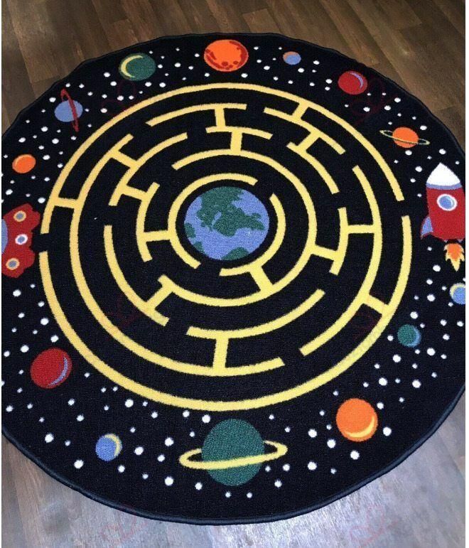 Educational Space Race Round Carpet Floor Rug Living Room Bedroom Decor Round Area Rug Carpet Educational Space Race Round Carpet Floor Rug Living Room Bedroom Decor Round Area Rug Carpet