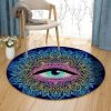 Eye Of Providence Round Carpet Floor Rug Living Room Bedroom Decor Round Area Rug Carpet