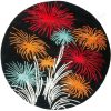 Firework Round Carpet Floor Rug Living Room Bedroom Decor Round Area Rug Carpet