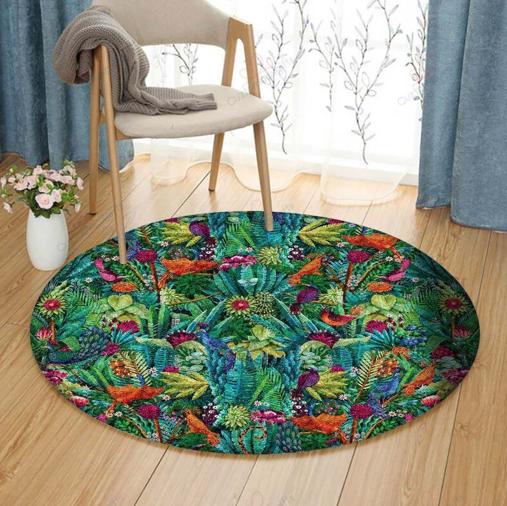 Flower Animals Round Carpet Floor Rug Living Room Bedroom Decor Round Area Rug Carpet Flower Animals Round Carpet Floor Rug Living Room Bedroom Decor Round Area Rug Carpet