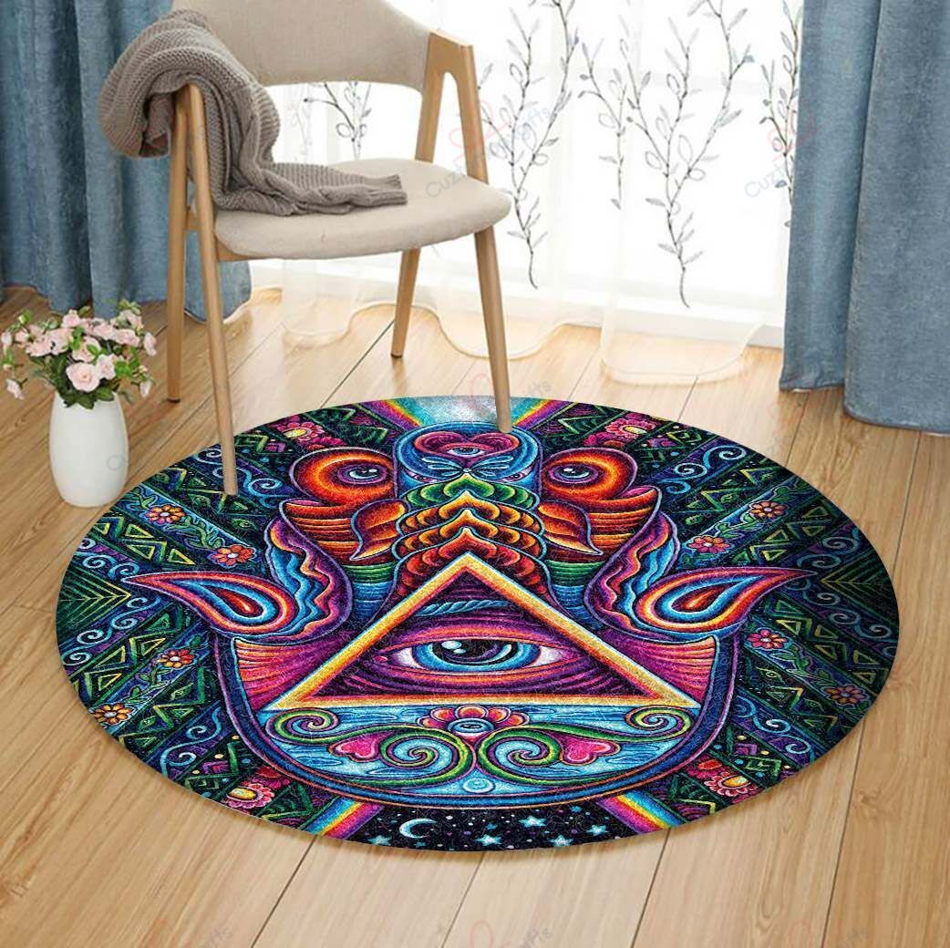 Freemason Hand Round Carpet Floor Rug Living Room Bedroom Decor Round Area Rug Carpet Freemason Hand Round Carpet Floor Rug Living Room Bedroom Decor Round Area Rug Carpet