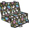 Girly Unicorn Donut Pattern Print Pet Car Back Seat Cover - cb2c830490f6