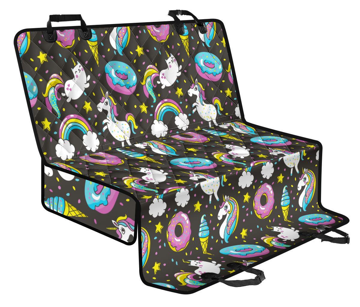 Girly Unicorn Donut Pattern Print Pet Car Back Seat Cover - cb2c830490f6 Girly Unicorn Donut Pattern Print Pet Car Back Seat Cover - cb2c830490f6