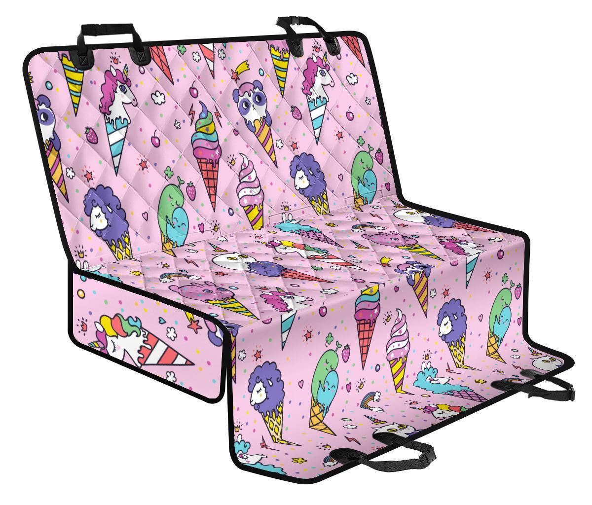 Girly Unicorn Ice Cream Pattern Print Pet Car Back Seat Cover - 1fd804e2e801 Girly Unicorn Ice Cream Pattern Print Pet Car Back Seat Cover - 1fd804e2e801