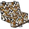 Gold Tropical Skull Pattern Print Pet Car Back Seat Cover - 580eccdb5a14