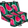 Green Striped Watermelon Pattern Print Pet Car Back Seat Cover - 7c409c72fac6