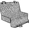 Grey And White Aztec Pattern Print Pet Car Back Seat Cover - 051762de306b